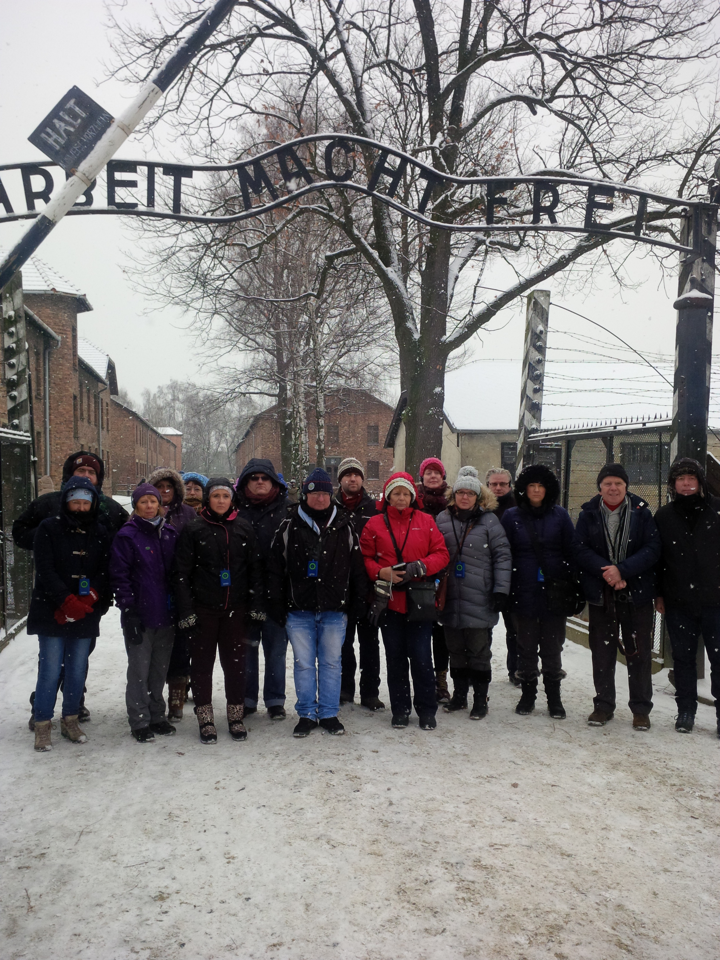 Holocaust Study Tour Group from Sefton UNISON.