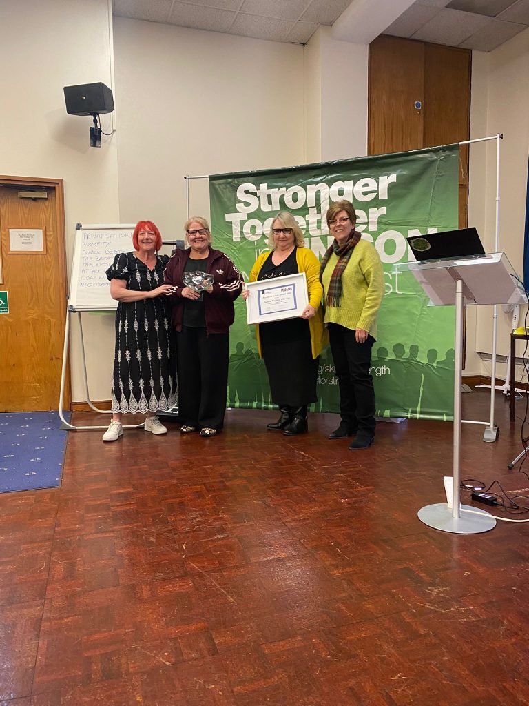 The women’s group at Sefton UNISON attended a annual event at the Mechanics Centre Manchester “Skills for Strengths”